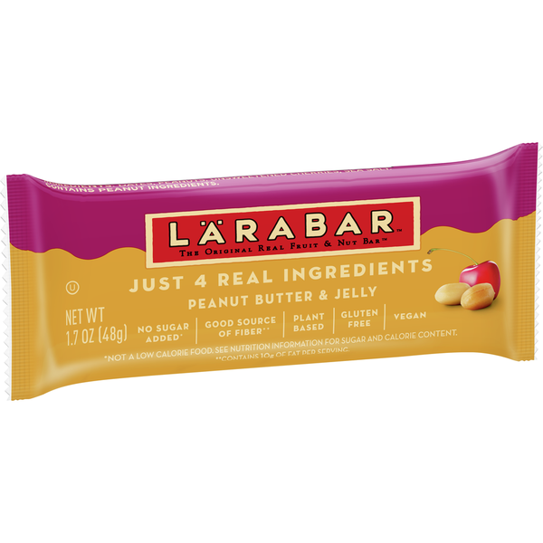 Protein, Energy & Granola Bars LÄRABAR Peanut Butter and Jelly Fruit and Nut Bar hero