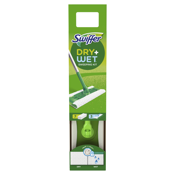 Cleaning Products Swiffer Sweeper Dry + Wet Sweeping Kit hero