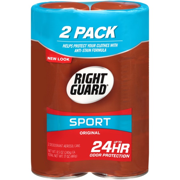 Deodorants Right Guard Sport Original Aerosol Deodorant Twin Pack hero