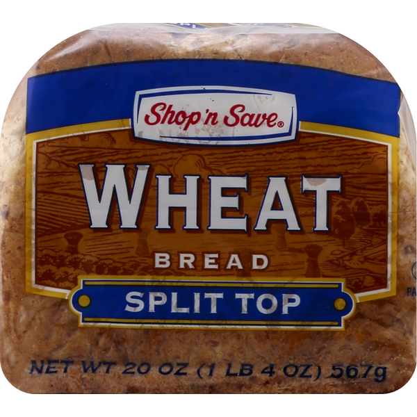 Bread Shop N Save Bread, Split Top, Wheat hero