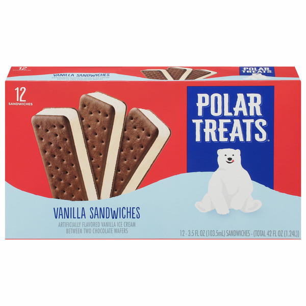 Ice Cream & Ice Polar Treats Vanilla Ice Cream Sandwich hero