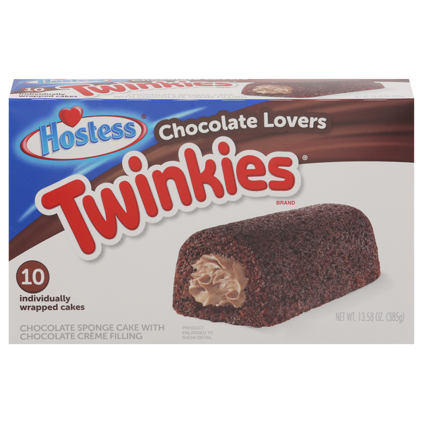 Breakfast Bars & Pastries Hostess Twinkies, Chocolate Lovers hero