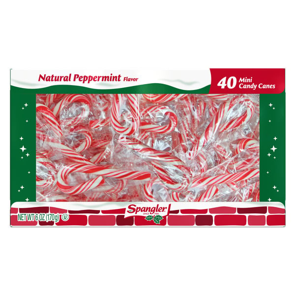 Candy & Chocolate Spangler Mini Candy Canes, Peppermint Christmas Candy hero