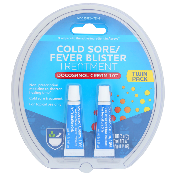 First Aid Rite Aid Cold Sore And Fever Blister Treatment, Docosonal Cream 10%, 2X0. hero