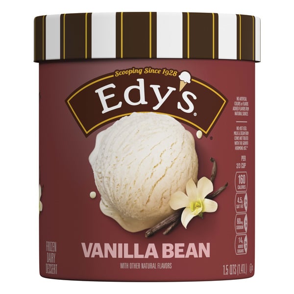 Ice Cream & Ice Edy's/Dreyer's Grand Vanilla Bean Ice Cream hero