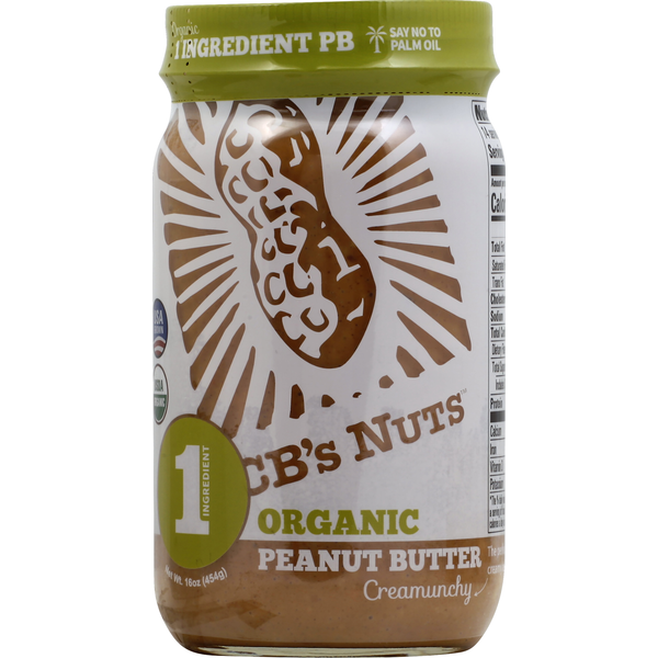 Spreads CBs Nuts Peanut Butter, Organic, Creamunchy hero