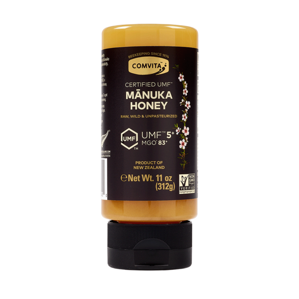 Comvita UMF 5+ Raw Manuka Honey Squeeze bottle hero