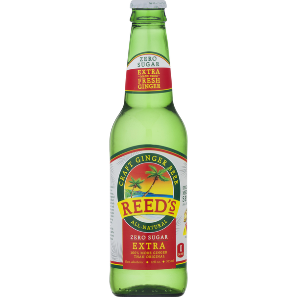 Soft Drinks Reed’s Ginger Beer, Zero Sugar, Extra hero