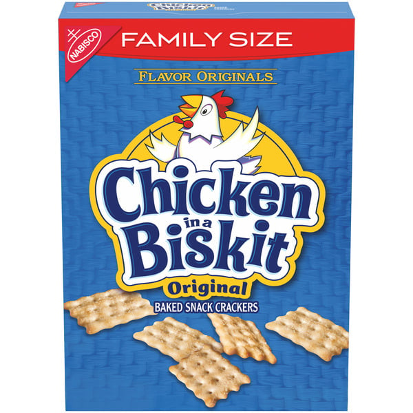 Crackers Chicken In A Biskit Original Baked Snack Crackers, Family Size hero