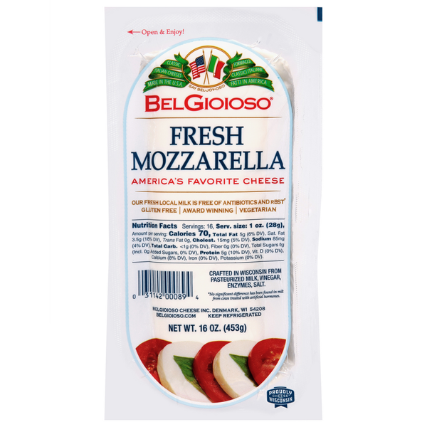 Packaged Cheese BelGioioso Fresh Mozzarella Log hero