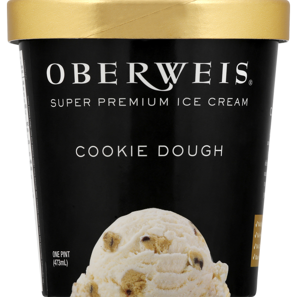 Ice Cream & Ice Oberweis Ice Cream, Super Premium, Cookie Dough hero