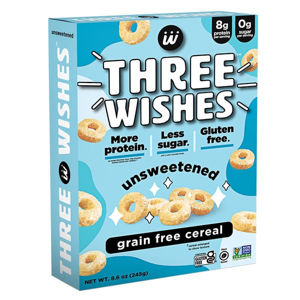 Cereal Three Wishes Unsweetened, Grain Free Cereal hero