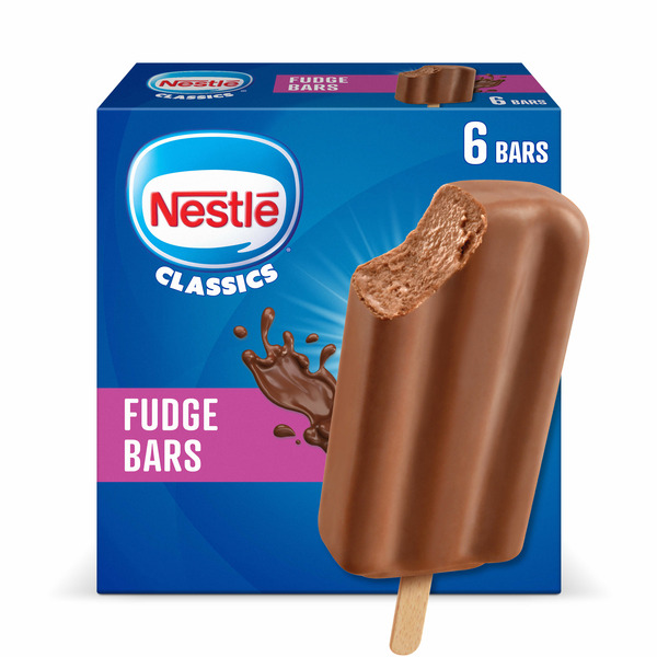 Frozen Dessert Snack Creamy Chocolate Fudge Bars hero