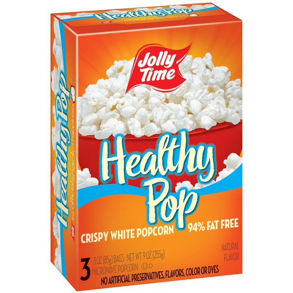 Popcorn & Jerky JOLLY TIME Healthy Pop Crispy 'n White Microwave Popcorn hero