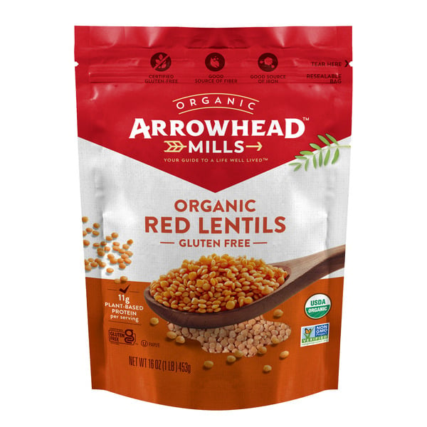 Grains, Rice & Dried Goods Arrowhead Mills Organic Red Lentils hero