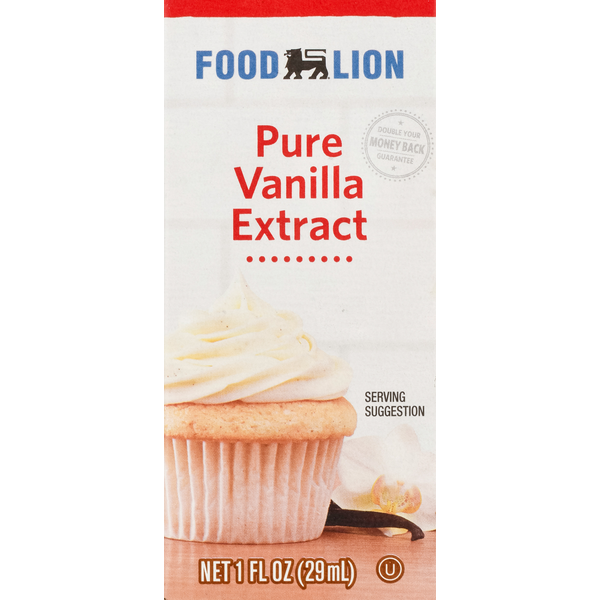 Spices & Seasonings Food Lion Vanilla Extract, Pure hero