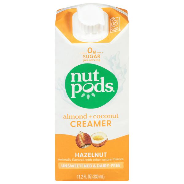 Cream nutpods Unsweetened Hazelnut Creamer hero