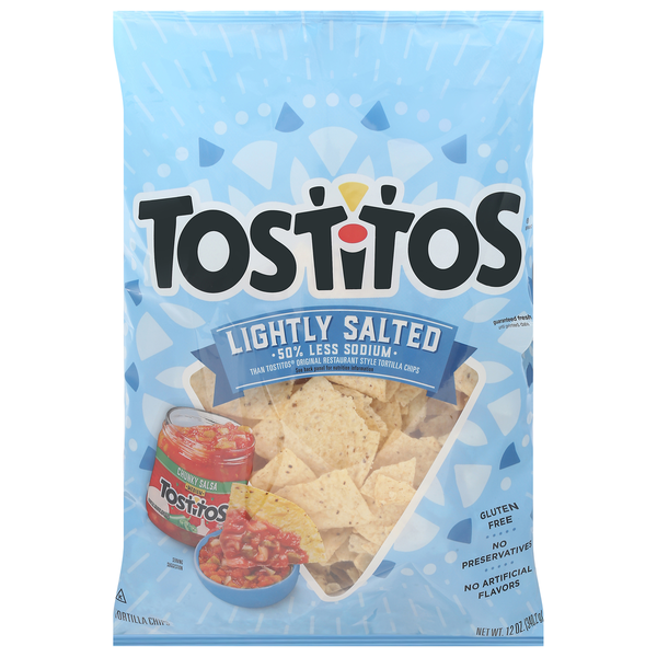 Chips & Pretzels Tostitos Tortilla Chips, Lightly Salted hero