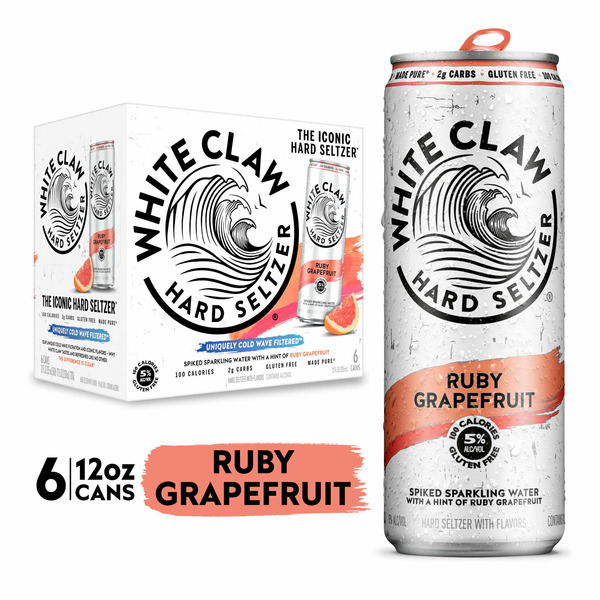 Hard Seltzer White Claw Hard Seltzer Ruby Grapefruit hero