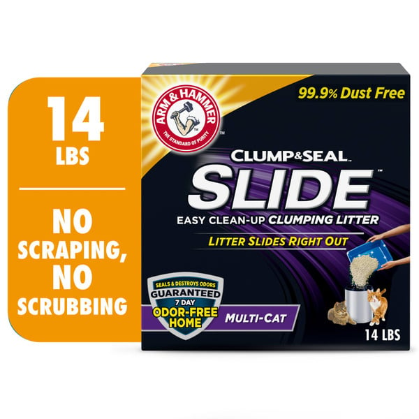 Cat Food & Care Arm & Hammer Clump & Seal Slide Easy Clean-Up Multi-Cat Clumping Cat Litter hero