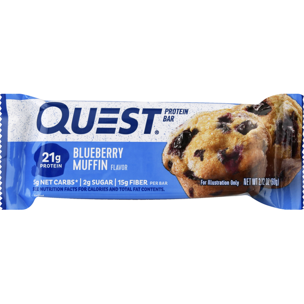 Protein & Meal Replacements Quest Protein Bar, Blueberry Muffin Flavor hero