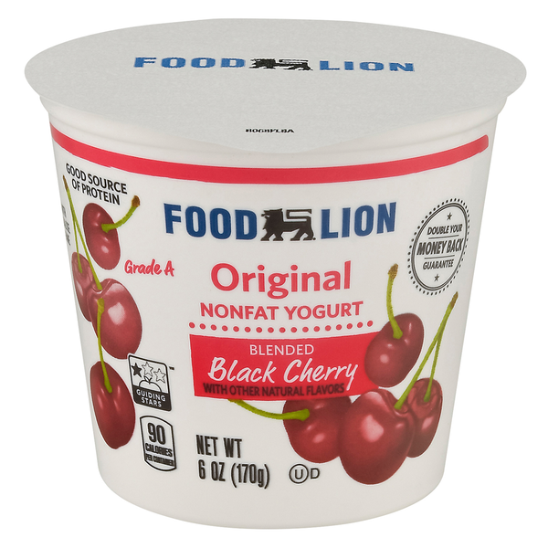 Yogurt Food Lion Nonfat Yogurt Black Cherry hero