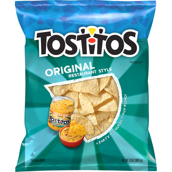 Chips & Pretzels Tostitos Tortilla Chips, Original, Restaurant Style hero