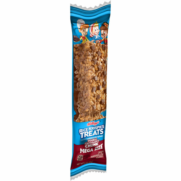 Cookies & Cakes Rice Krispies Treats Mega Bars Marshmallow Snack Bars, Kids Snacks, Big Bars, Double Chocolatey Chunk hero