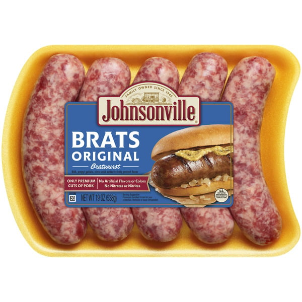 Hot Dogs, Bacon & Sausage Johnsonville Original Brats hero