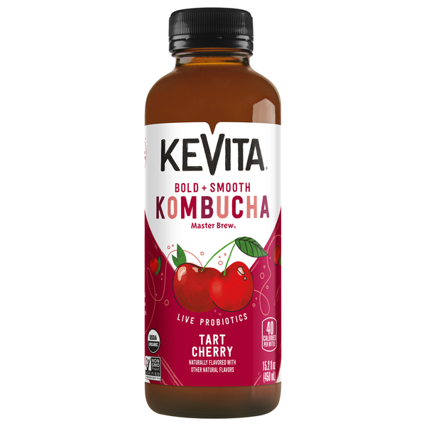 Refrigerated KeVita Kombucha, Tart Cherry, Master Brew hero