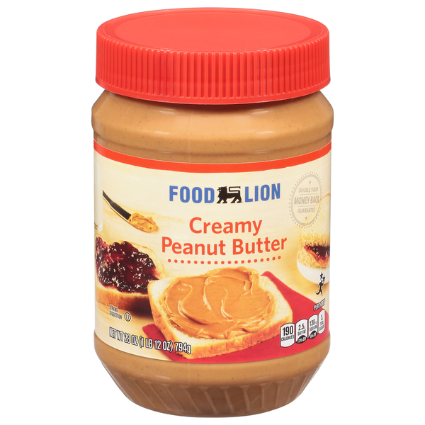 Spreads, Jam & Jelly Food Lion Peanut Butter, Creamy hero