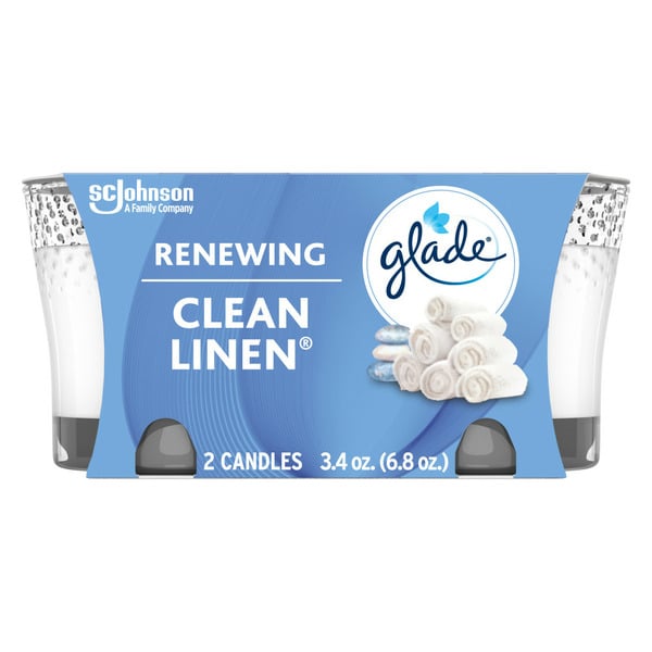 Air Fresheners & Candles Glade® Clean Linen Candles hero