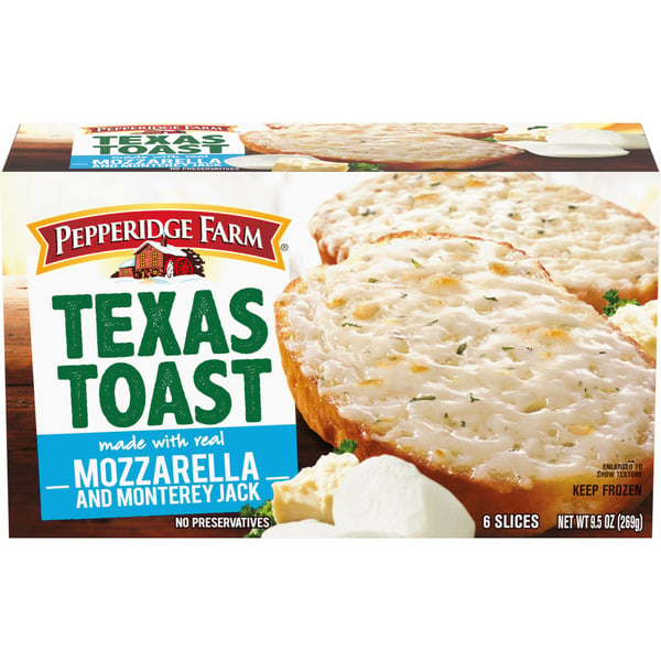 Frozen Appetizers & Sides Pepperidge Farm Texas Toast Frozen Mozzarella & Monterey Jack Bread hero