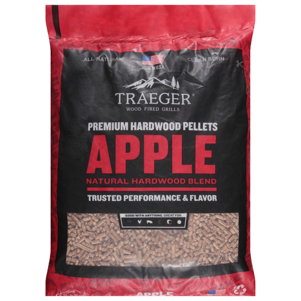 More Household Traeger Hardwood Pellets, Premium, Apple hero