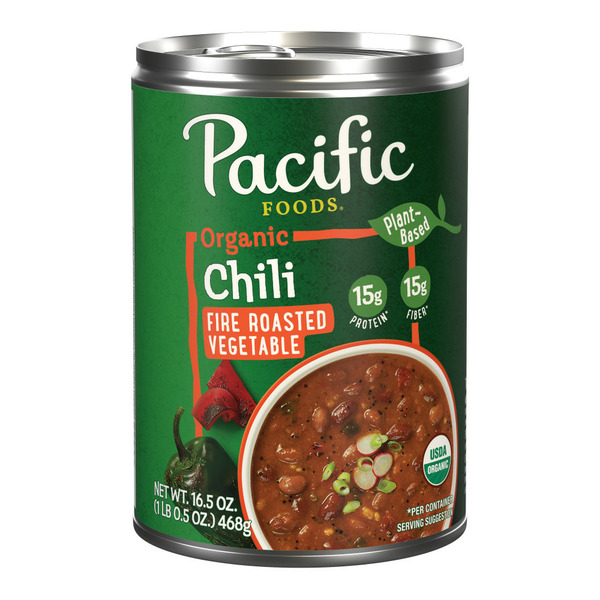 Soup, Broth & Bouillon Pacific Foods Organic Fire Roasted Vegetable Chili hero