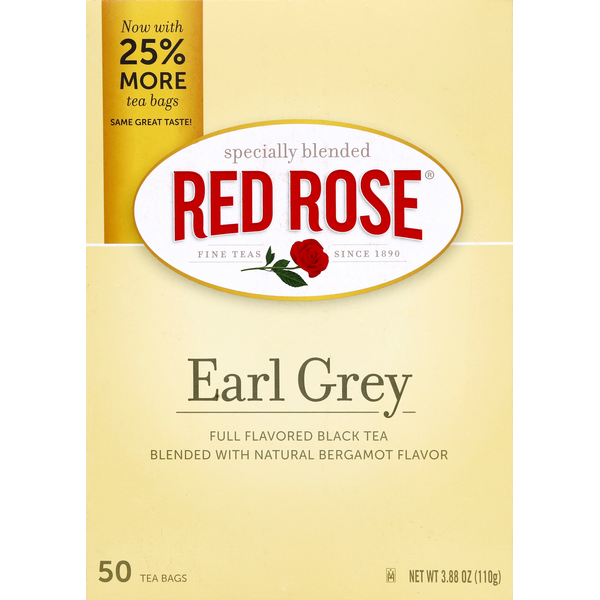 Tea Red Rose Black Tea, Early Grey, Tea Bags hero