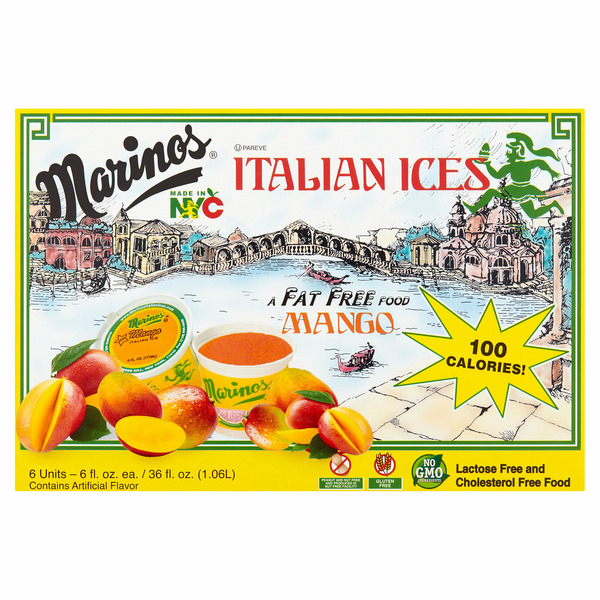 Ice Cream & Toppings Marino's Italian Ice Mango hero