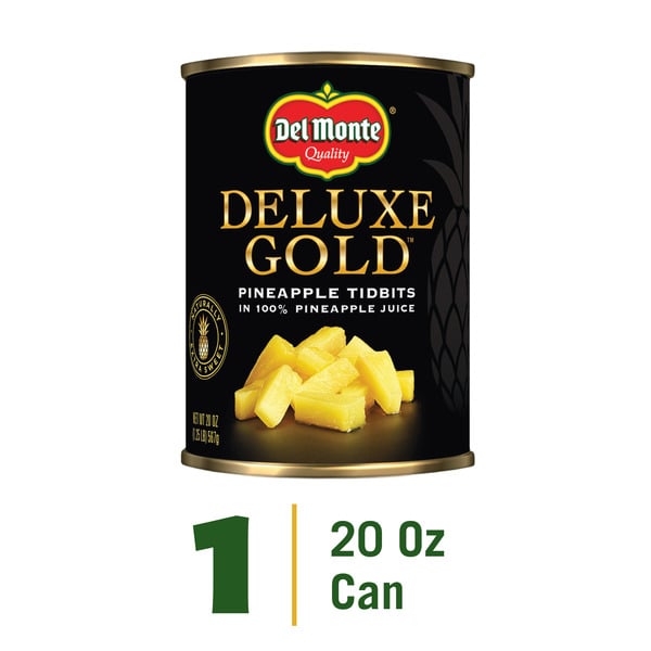 Canned Fruit & Applesauce Del Monte Pineapple Tidbits hero