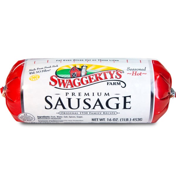 Hot Dogs, Bacon & Sausage Swaggerty's Farm Premium Breakfast Sausage Roll, Hot hero