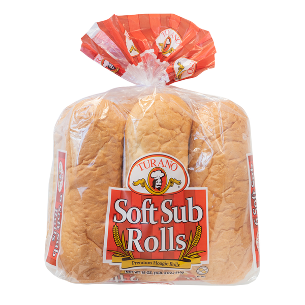 Buns & Rolls Turano Soft Sub Rolls hero