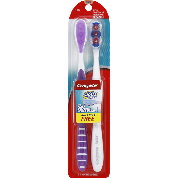 Oral Hygiene Colgate Toothbrush, Soft 136 hero