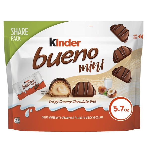 Candy & Chocolate Kinder Mini, Milk Chocolate and Hazelnut Cream, Individually Wrapped Chocolate Bars hero