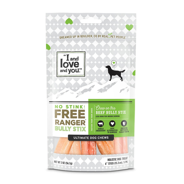 Dog Food & Care I and love and you No Stink! 6" Free Range Sticks hero