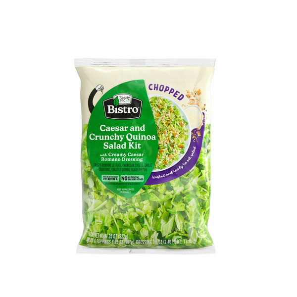 Prepared Soups & Salads Ready Pac Bistro Caesar & Quinoa Salad Kit Bag w/ Creamy Caesar Romano Dressing hero