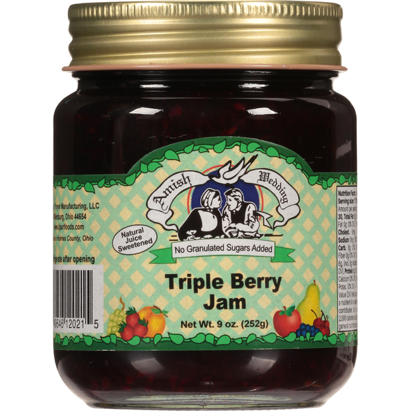 Spreads Amish Wedding Jam, Triple Berry hero