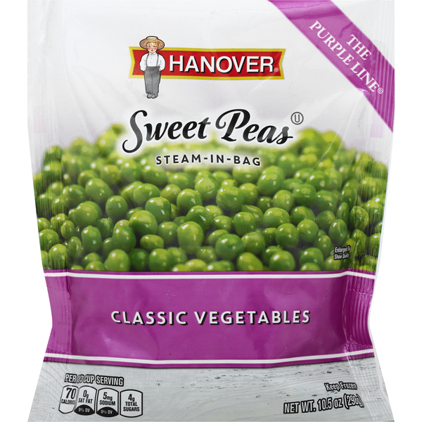 Frozen Produce Hanover Sweet Peas, Steam-in-Bag hero