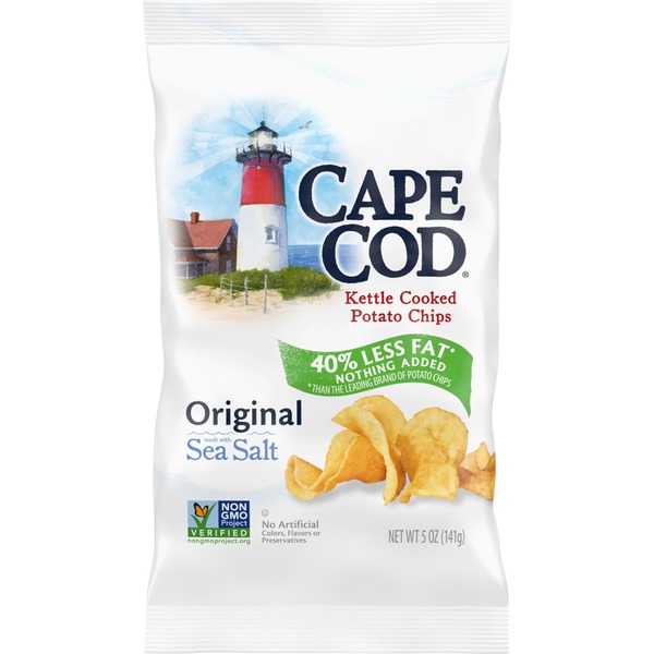 Chips & Pretzels Cape Cod Less Fat Original Kettle Cooked Potato Chips hero