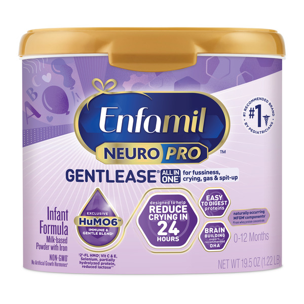 Baby Food & Formula Enfamil® NeuroPro Gentlease Formula, Reduces Fussiness, Crying & Gas, Powder Tub hero