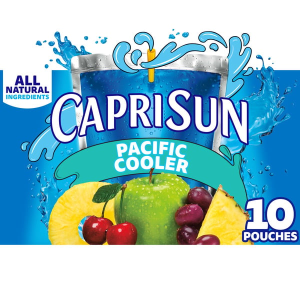 Juice & Nectars Capri Sun Pacific Cooler Mixed Fruit Naturally Flavored Juice Drink Blend hero