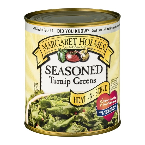 Canned & Jarred Vegetables Margaret Holmes Seasoned Turnip Greens hero